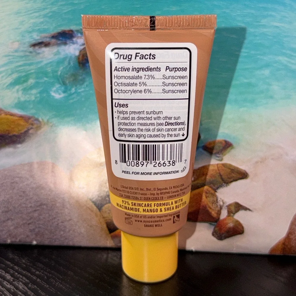 NYX Buttermelt Glaze Soft Glow Skin Tint SPF 30 Almond Butta 04 1.01oz New